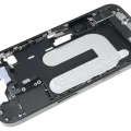 Mid-Frame Housing W/ Charging Port Flex & Small Parts For iPhone 16 (EU / Global Version) (Used OEM Pull: Grade C) (Black)