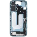 Mid-Frame Housing W/ Charging Port Flex & Small Parts For iPhone 16 (EU / Global Version) (Used OEM Pull: Grade C) (Teal)