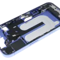 Mid-Frame Housing W/ Charging Port Flex & Small Parts For iPhone 16 (EU / Global Version) (Used OEM Pull: Grade C) (Ultramarine)