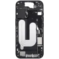 Mid-Frame Housing W/ Charging Port Flex & Small Parts For iPhone 16 (US Version) (Used OEM Pull: Grade A) (Black)