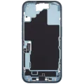 Mid-Frame Housing W/ Charging Port Flex & Small Parts For iPhone 16 (US Version) (Used OEM Pull: Grade A) (Teal)