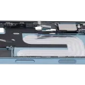 Mid-Frame Housing W/ Charging Port Flex & Small Parts For iPhone 16 (US Version) (Used OEM Pull: Grade A) (Teal)