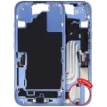 Mid-Frame Housing W/ Charging Port Flex & Small Parts For iPhone 16 (US Version) (Used OEM Pull: Grade A) (Ultramarine)