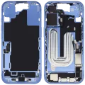 Mid-Frame Housing W/ Charging Port Flex & Small Parts For iPhone 16 (US Version) (Used OEM Pull: Grade A) (Ultramarine)