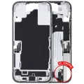 Mid-Frame Housing W/ Charging Port Flex & Small Parts For iPhone 16 (US Version) (Used OEM Pull: Grade B) (White)