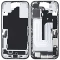 Mid-Frame Housing W/ Charging Port Flex & Small Parts For iPhone 16 (US Version) (Used OEM Pull: Grade B) (White)