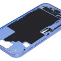 Mid-Frame Housing W/ Charging Port Flex & Small Parts For iPhone 16 (US Version) (Used OEM Pull: Grade B) (Ultramarine)