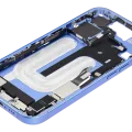 Mid-Frame Housing W/ Charging Port Flex & Small Parts For iPhone 16 (US Version) (Used OEM Pull: Grade B) (Ultramarine)