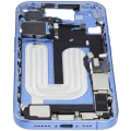 Mid-Frame Housing W/ Charging Port Flex & Small Parts For iPhone 16 (US Version) (Used OEM Pull: Grade B) (Ultramarine)