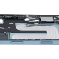 Mid-Frame Housing W/ Charging Port Flex & Small Parts For iPhone 16 (US Version) (Used OEM Pull: Grade C) (Teal)