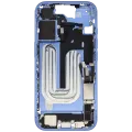 Mid-Frame Housing W/ Charging Port Flex & Small Parts For iPhone 16 (US Version) (Used OEM Pull: Grade C) (Ultramarine)
