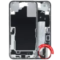 Mid-Frame Housing W/ Charging Port Flex & Small Parts For iPhone 16 Plus (EU / Global Version) (Used OEM Pull: Grade A) (White)