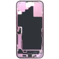 Mid-Frame Housing W/ Charging Port Flex & Small Parts For iPhone 16 Plus (EU / Global Version) (Used OEM Pull: Grade A) (Pink)