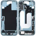 Mid-Frame Housing W/ Charging Port Flex & Small Parts For iPhone 16 Plus (EU / Global Version) (Used OEM Pull: Grade A) (Teal)