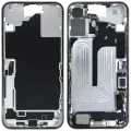 Mid-Frame Housing W/ Charging Port Flex & Small Parts For iPhone 16 Plus (EU / Global Version) (Used OEM Pull: Grade B) (White)