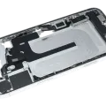 Mid-Frame Housing W/ Charging Port Flex & Small Parts For iPhone 16 Plus (EU / Global Version) (Used OEM Pull: Grade B) (White)