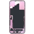 Mid-Frame Housing W/ Charging Port Flex & Small Parts For iPhone 16 Plus (EU / Global Version) (Used OEM Pull: Grade B) (Pink)