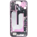 Mid-Frame Housing W/ Charging Port Flex & Small Parts For iPhone 16 Plus (EU / Global Version) (Used OEM Pull: Grade B) (Pink)