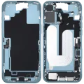 Mid-Frame Housing W/ Charging Port Flex & Small Parts For iPhone 16 Plus (EU / Global Version) (Used OEM Pull: Grade B) (Teal)