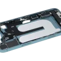 Mid-Frame Housing W/ Charging Port Flex & Small Parts For iPhone 16 Plus (EU / Global Version) (Used OEM Pull: Grade B) (Teal)