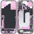 Mid-Frame Housing W/ Charging Port Flex & Small Parts For iPhone 16 Plus (EU / Global Version) (Used OEM Pull: Grade C) (Pink)