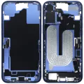 Mid-Frame Housing W/ Charging Port Flex & Small Parts For iPhone 16 Plus (EU / Global Version) (Used OEM Pull: Grade C) (Ultramarine)