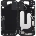 Mid-Frame Housing W/ Charging Port Flex & Small Parts For iPhone 16 Plus (US Version) (Used OEM Pull: Grade A) (Black)