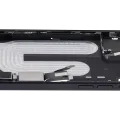 Mid-Frame Housing W/ Charging Port Flex & Small Parts For iPhone 16 Plus (US Version) (Used OEM Pull: Grade A) (Black)