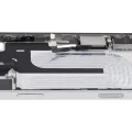 Mid-Frame Housing W/ Charging Port Flex & Small Parts For iPhone 16 Plus (US Version) (Used OEM Pull: Grade A) (White)