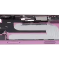 Mid-Frame Housing W/ Charging Port Flex & Small Parts For iPhone 16 Plus (US Version) (Used OEM Pull: Grade A) (Pink)