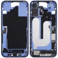 Mid-Frame Housing W/ Charging Port Flex & Small Parts For iPhone 16 Plus (US Version) (Used OEM Pull: Grade A) (Ultramarine)