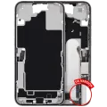Mid-Frame Housing W/ Charging Port Flex & Small Parts For iPhone 16 Plus (US Version) (Used OEM Pull: Grade B) (White)