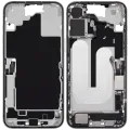 Mid-Frame Housing W/ Charging Port Flex & Small Parts For iPhone 16 Plus (US Version) (Used OEM Pull: Grade B) (White)