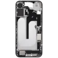 Mid-Frame Housing W/ Charging Port Flex & Small Parts For iPhone 16 Plus (US Version) (Used OEM Pull: Grade B) (White)