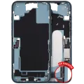 Mid-Frame Housing W/ Charging Port Flex & Small Parts For iPhone 16 Plus (US Version) (Used OEM Pull: Grade B) (Teal)