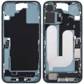 Mid-Frame Housing W/ Charging Port Flex & Small Parts For iPhone 16 Plus (US Version) (Used OEM Pull: Grade B) (Teal)