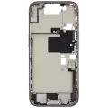 Mid-Frame Housing W/ Charging Port Flex & Small Parts For iPhone 16 Pro (EU / Global Version) (Used OEM Pull: Grade A) (Natural Titanium)