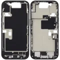 Середня рамка зі шлейфом зарядки й дрібними деталями для iPhone 16 Pro (EU / Global Version) (Used OEM Pull: Grade B) (Black Titanium)