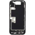Середня рамка зі шлейфом зарядки й дрібними деталями для iPhone 16 Pro (EU / Global Version) (Used OEM Pull: Grade B) (Black Titanium)