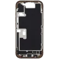 Mid-Frame Housing W/ Charging Port Flex & Small Parts For iPhone 16 Pro (EU / Global Version) (Used OEM Pull: Grade B) (Desert Titanium)