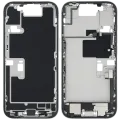 Mid-Frame Housing W/ Charging Port Flex & Small Parts For iPhone 16 Pro (EU / Global Version) (Used OEM Pull: Grade B) (White Titanium)