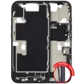 Mid-Frame Housing W/ Charging Port Flex & Small Parts For iPhone 16 Pro (EU / Global Version) (Used OEM Pull: Grade C) (Black Titanium)