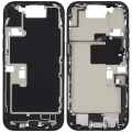 Mid-Frame Housing W/ Charging Port Flex & Small Parts For iPhone 16 Pro (EU / Global Version) (Used OEM Pull: Grade C) (Black Titanium)