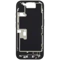 Mid-Frame Housing W/ Charging Port Flex & Small Parts For iPhone 16 Pro (EU / Global Version) (Used OEM Pull: Grade C) (Black Titanium)