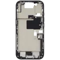 Mid-Frame Housing W/ Charging Port Flex & Small Parts For iPhone 16 Pro (EU / Global Version) (Used OEM Pull: Grade C) (Black Titanium)