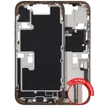 Mid-Frame Housing W/ Charging Port Flex & Small Parts For iPhone 16 Pro (EU / Global Version) (Used OEM Pull: Grade C) (Desert Titanium)