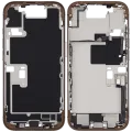 Mid-Frame Housing W/ Charging Port Flex & Small Parts For iPhone 16 Pro (EU / Global Version) (Used OEM Pull: Grade C) (Desert Titanium)