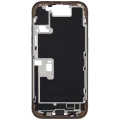 Mid-Frame Housing W/ Charging Port Flex & Small Parts For iPhone 16 Pro (EU / Global Version) (Used OEM Pull: Grade C) (Desert Titanium)