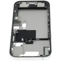 Mid-Frame Housing W/ Charging Port Flex & Small Parts For iPhone 16 Pro (EU / Global Version) (Used OEM Pull: Grade C) (White Titanium)