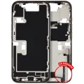 Mid-Frame Housing W/ Charging Port Flex & Small Parts For iPhone 16 Pro (US Version) (Used OEM Pull: Grade A) (Natural Titanium)